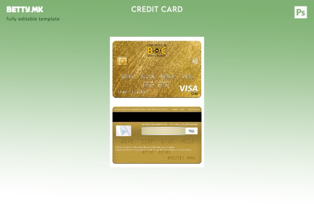 модерен стил Шаблон за златна картичка за банкарска виза во Шри Ланка Банка на Ц